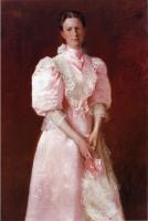 Chase, William Merritt - Study in Pink aka Portrait of Mrs Robert P McDougal